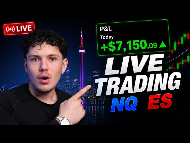 DAY TRADING ICT LIVE AM SESSION! $NQ and $ES FUTURES