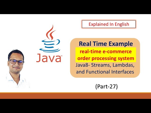 Real Time Example #Java8 features Real Time E-Commerce Order Processing System #javacoinginterview