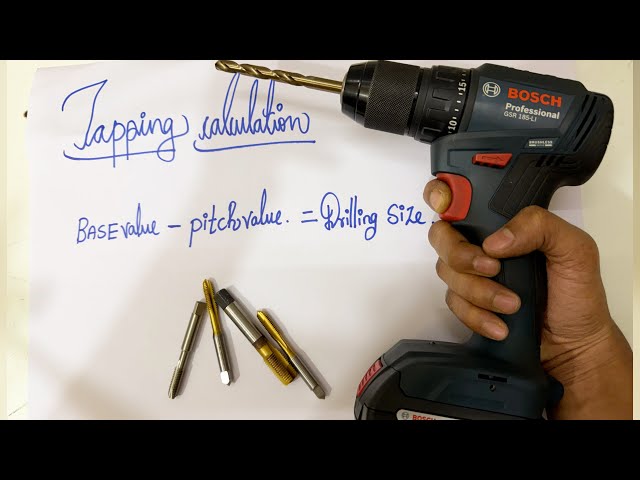 How to select drill based on TAP size and how to perform tapping operation 