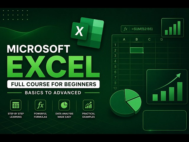 Excel Crash Course 2026: All You Need to Know