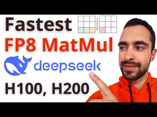 VLOG I'm Learning Fastest Matrix Multiplication Algorithm On H100 (DeepGEMM By DeepSeek)