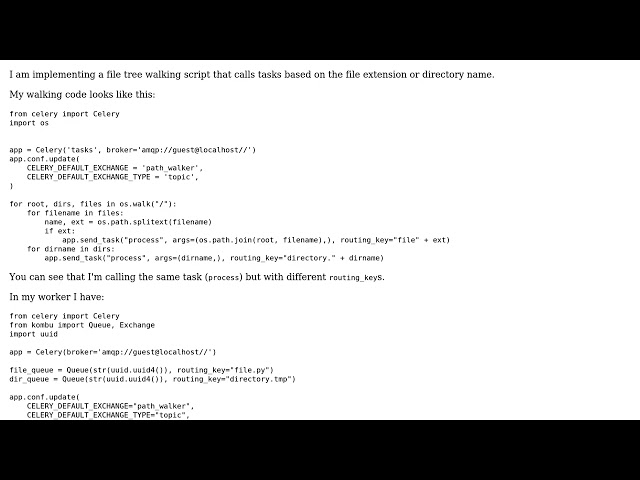Celery tasks with the same name