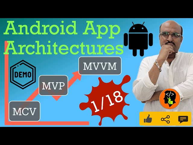 Android App Architectures - Part 1, Learning to master MVC, MVP & MVVM | Learning path