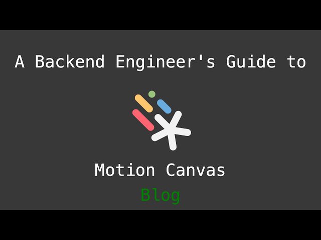 Learn Motion Canvas with Me - Livestream 21 - Learning about the Blog