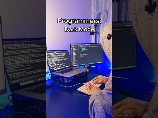 Programmers: Dark mode vs Light mode #shorts