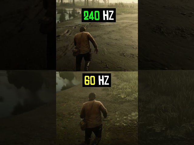 60hz vs 240hz Gaming #60hz #144hz #Monitors