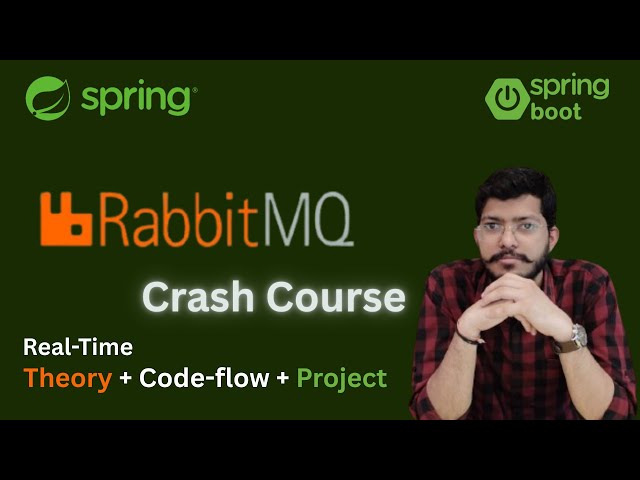 Detailed Crash Course on RabbitMQ| Theory + Code flow + Project + UI Dashboard |Spring Microservices