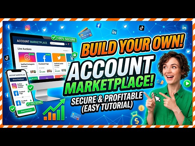 How to Build a Social Media Account Marketplace Website (2026 Guide)