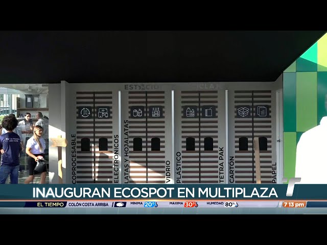 Inauguran centro de reciclaje EcoSpot en Multiplaza
