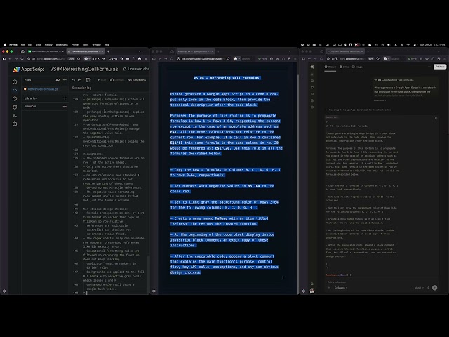 Refreshing Cell Formulas Programmatically … VibeScripting Example #4