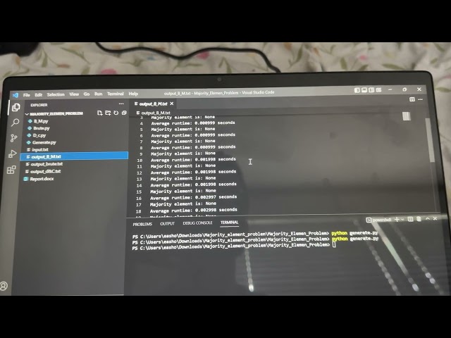 Analysis of algorithm - Majority element problem