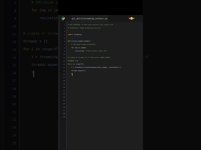 GIL Makes 47 CPU Cores Perform Like Single Core?! #Python