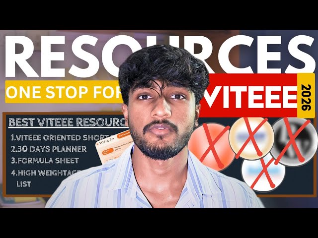 VITEEE 2026 BEST RESOURCES | STOP WASTING TIME ON RANDOM STUDY