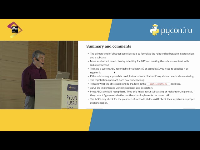 Raymond Hettinger «Build powerful, new data structures with Python's abstract base classes»