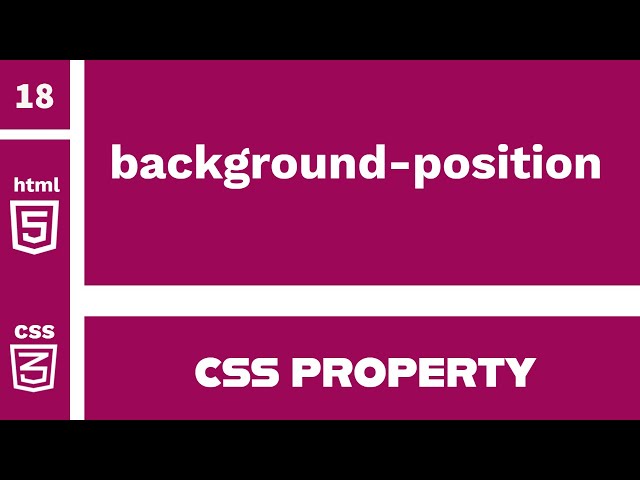 CSS Property : background-position explained !