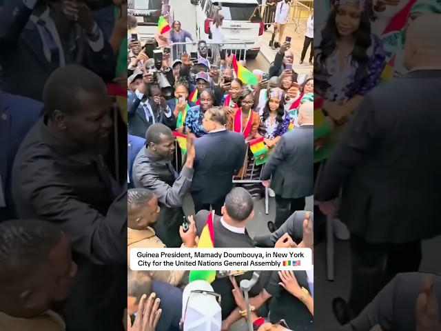 Guinea President, Mamady Doumbouya, in New York USA for the United Nations General Assembly 🇬🇳🇺🇸