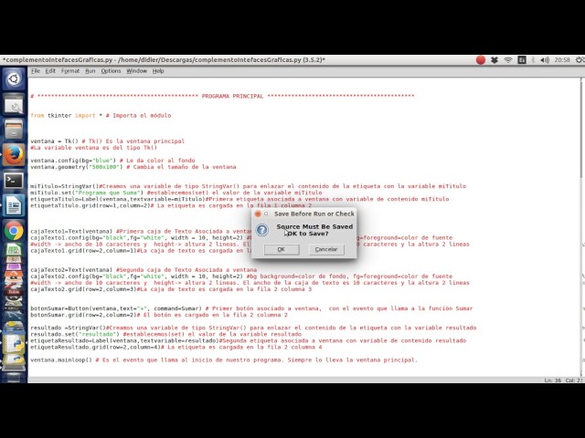 Interfaces Graficas TkInter Python 3
