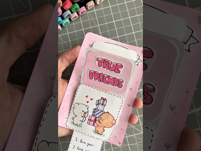DIY Handmade Card for Friends💕 Easy and Cute Tutorial 💌