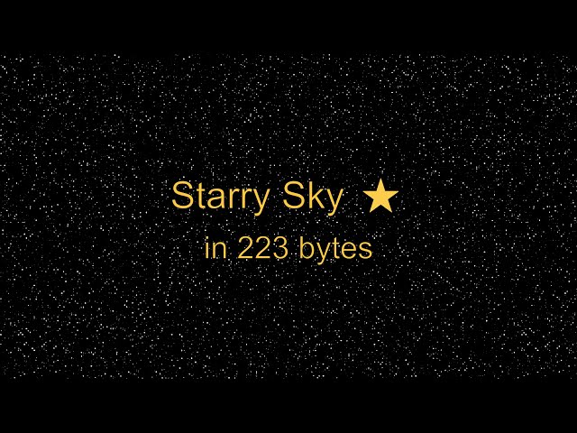 Starry Sky Texture Tutorial ⭐ | Generative SVG
