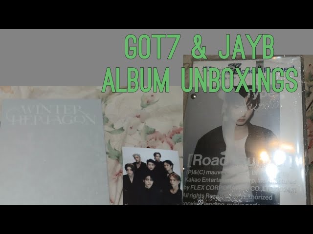 GOT7 WINTER HEPTAGON (WINTER VERS) AND JAYB ROAD RUNNER ALBUM (UNTIL VERS.) UNBOXINGS