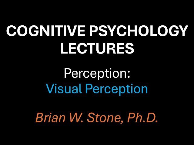 Cognitive Psychology - Perception Pt1 - Visual Perception