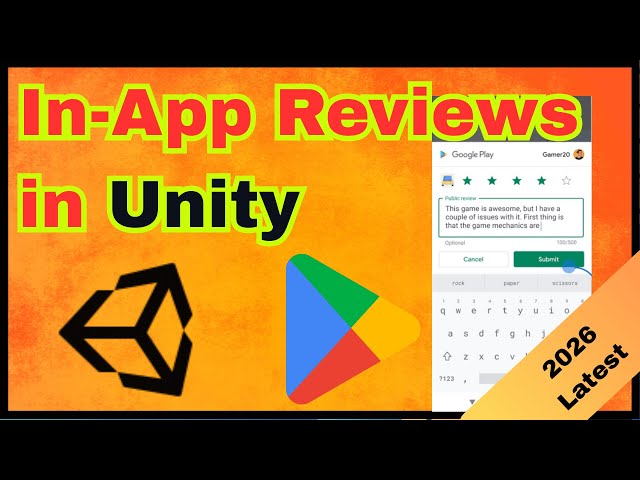 How to Setup Google Play In-App Reviews in Unity Latest 2026