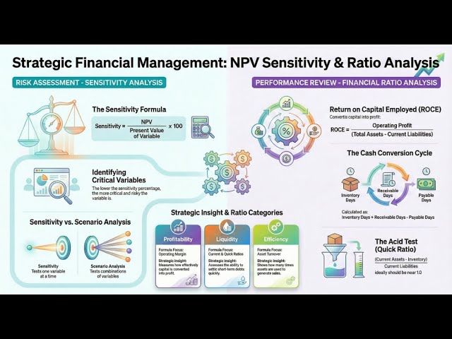 Financial Analysis Masterclass: Sensitivity Analysis, NPV & Ratio Analysis for Strategic Managers