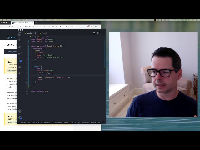 Clarifying React state vs. props