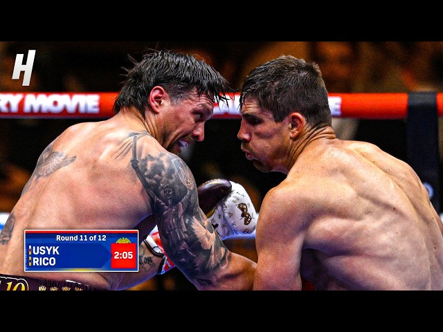 Oleksandr Usyk vs Rico Verhoeven INSANE Fight Highlights 😳