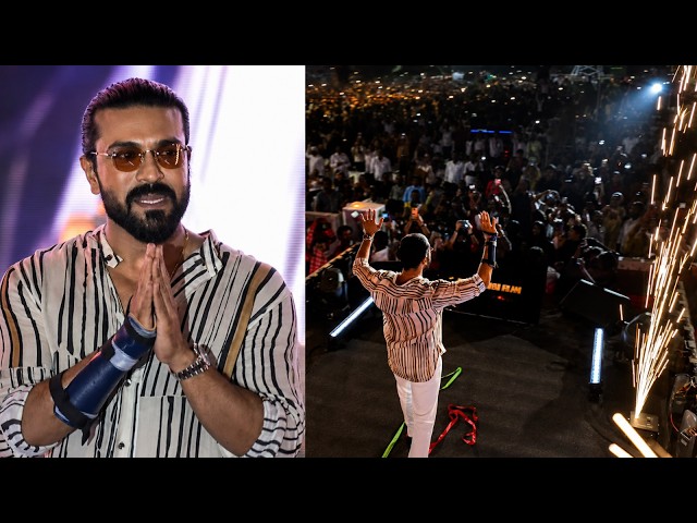 Ram Charan ENTRY @ Peddi Pre-Release Event | Janhvi Kapoor || NTVENT