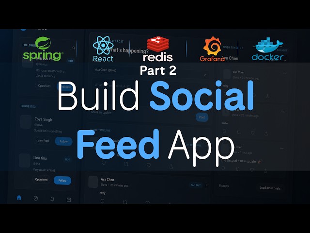 FullStack Social Feed App (2) | React 19 | Spring Boot | Redis | Grafana | Postgres | System Design