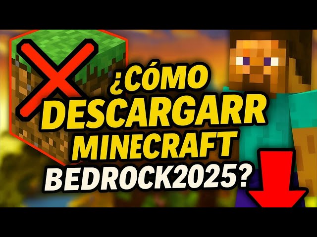 ¡DESCARGA MINECRAFT BEDROCK 2025 GRATIS! “(ACTUALIZADO) El método ya no funciona 😅 Mira esto mejor 🎁