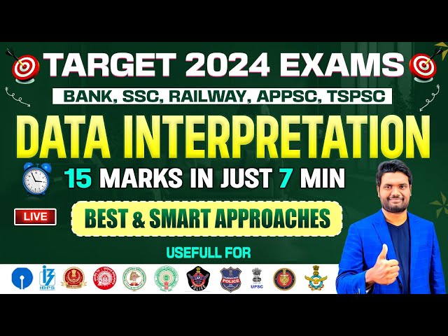 Data Interpretation Best & Smart Shortcut Tricks To Score 15/15 Marks In Just 7 Minutes