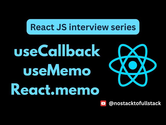 React interview questions | useCallback | useMemo | React.memo | React Interview