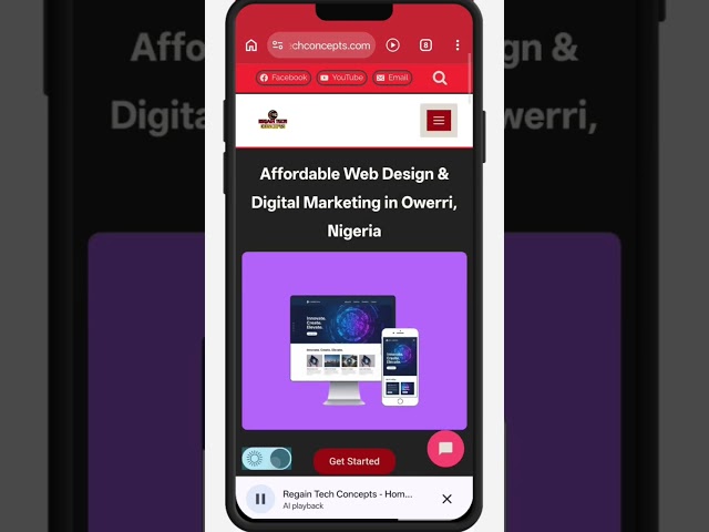 Regain Tech Concepts helps businesses to own a website