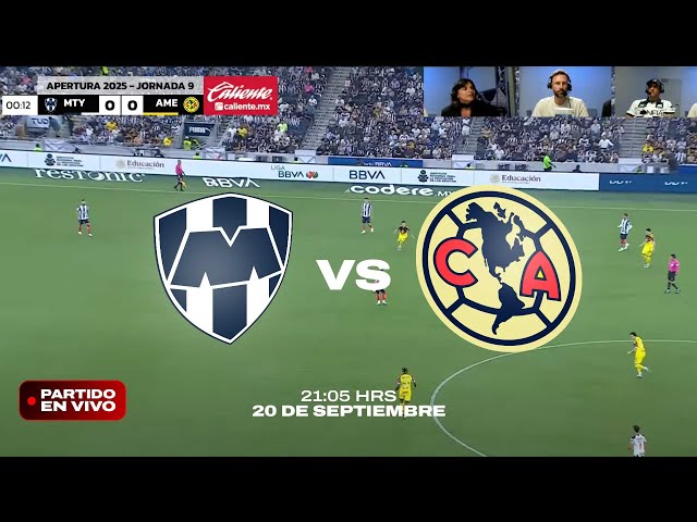 🔴 EN VIVO CON IMAGEN: Monterrey vs América | Jornada 9 - Liga MX AP 2025.