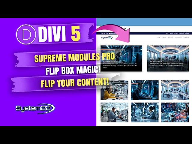 Divi 5 Supreme Pro Flip Box Module Tutorial – Create Amazing Interactive Boxes!