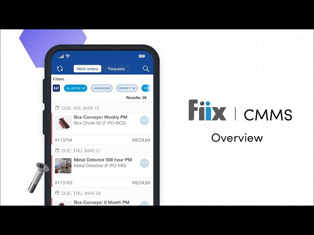 Fiix CMMS Product Overview