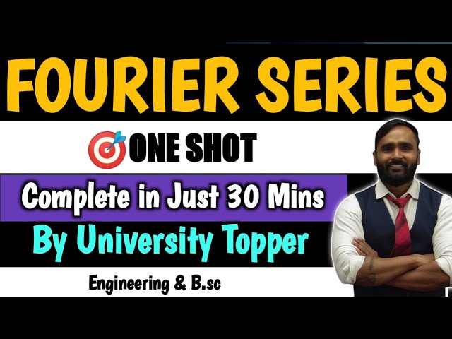 Fourier Series|One Shot|Mathematics|Pradeep Giri SIR