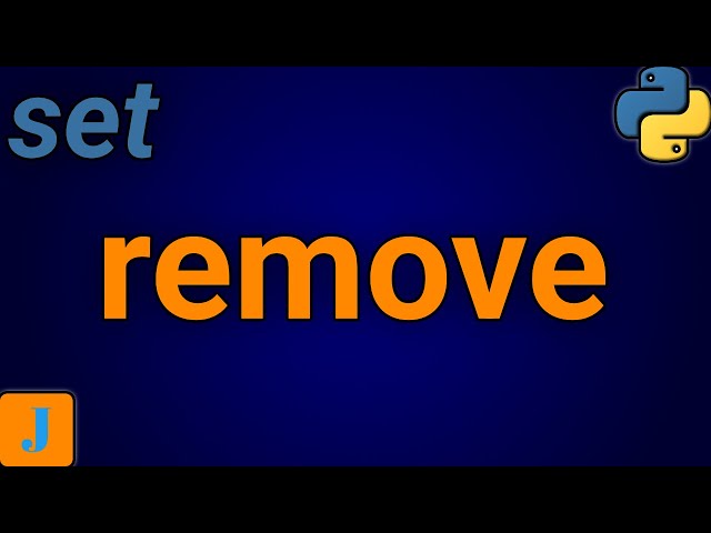 Python Set Remove