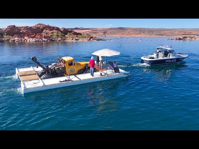 I Drive The World's Largest Off Road Wrecker In A Lake