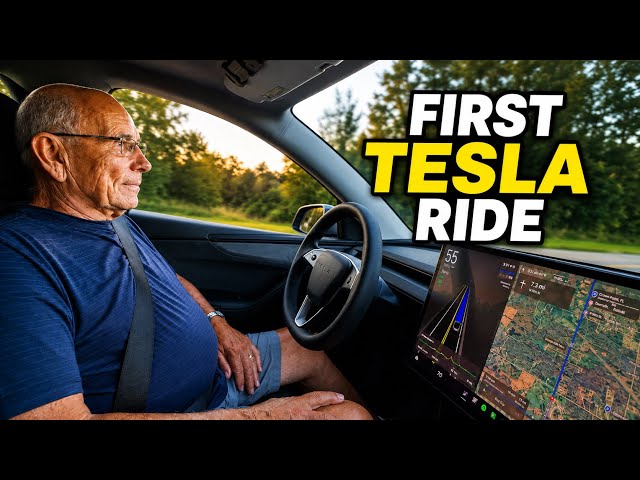 My 88-Year-Old Grandpa Used Tesla FSD for the First Time