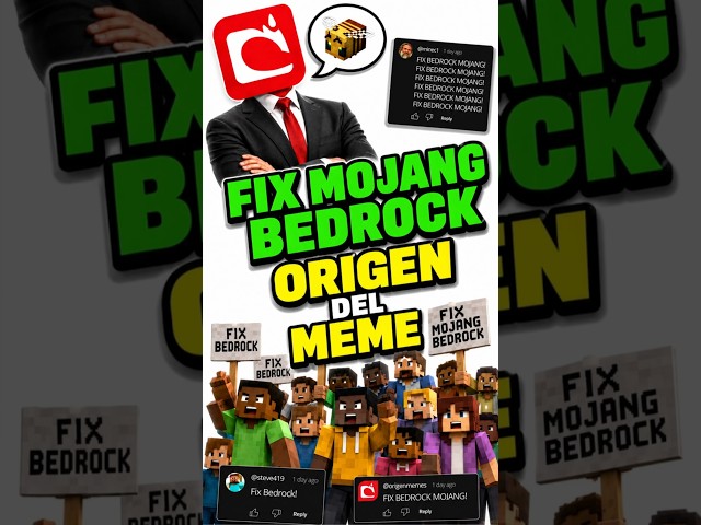 FIX BEDROCK MOJANG: The protest that became viral spam | ORIGIN OF THE MEME
