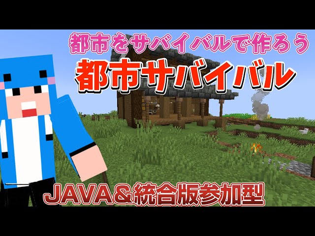 【マイクラJAVA版統合版参加型】都市をつくりませんか？