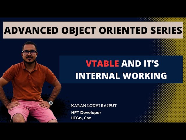 How does virtual table work internally in c++? vtable and virtual function