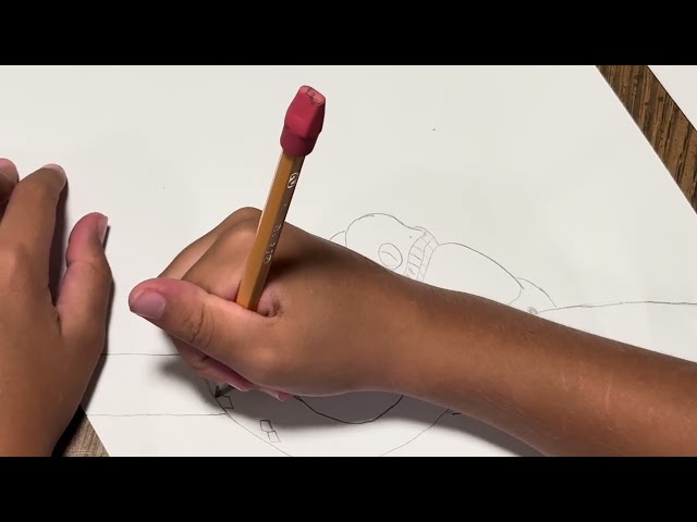 Nine year-old draws realistic, python snake ￼
