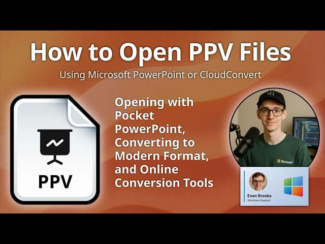 How to Open PPV Files (Pocket PowerPoint Presentation)