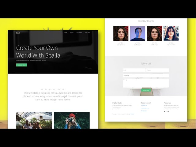 How To Create Complete Responsive Website Using Bootstrap HTML CSS - 2021