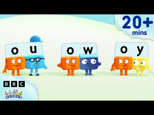 Long Vowels OU OY Y | Lesson Thirty - Phonics Made Easy | Alphablocks