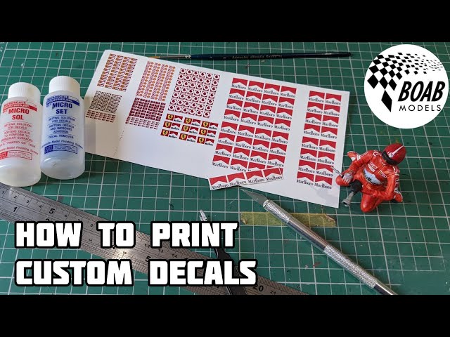 How to print waterslide decals - BOAB Models Tips & Tricks